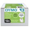 DYMO® Original Etikett für LabelWriter™, Vorteilspack, Versand - weiss - permanent haftend, 12 x 220 Etiketten