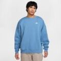 Nike Sportswear Club extragroßes Fleece-Sweatshirt mit Rundhalsausschnitt (Herren) - Blau