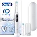 Elektrische Zahnbürste ORAL-B "iO 6" Elektrozahnbürsten weiß mit Magnet-Technologie, Display, 5 Putzmodi, Reiseetui