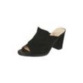 Pumps LEI BY TESSAMINO "Ilva", Damen, Gr. 40, schwarz, Leder, casual, Schuhe Damenschuh Pantolette High Heel, mit Blockabsatz