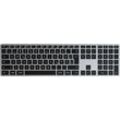 SATECHI Tastatur "Slim X3 Bluetooth Keyboard-DE (German)", Tastaturen, grau (anthrazit)B:42cm H:11cm T:1cm