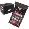 Kosmetik-Koffer ZMILE COSMETICS "'Beauty Case Velvety' (dark grey)", grau, Schmink-Sets, DamenB:23,5cm H:17,5cm T:15,5cm, vegane Kosmetik, B:23,5cm H:17,5cm T:15,5cm