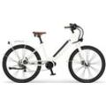 E-Bike EGO MOVEMENT "City 25 Julia Wave 45 cm Weiß 28"" E-Bikes Gr. 45cm, 28 Zoll (71,12cm), weiß Pedelec, Elektrofahrrad für Damen u. Herren