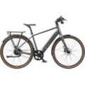 E-Bike TELEFUNKEN "UH220" Gr. 48, grau, E-Bikes, 48, 28 Zoll (71,12cm), Pedelec, Elektrofahrrad für Herren u. Damen, Urbanbike