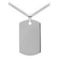 Kette mit Anhänger FIRETTI "Schmuck Geschenk, Halskette Dog Tag Anlass Geburtstag Weihnachten", silber (edelstahlfarben), Halsketten, Herren, Edelstahl, L: 50cm