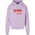 Kapuzensweatshirt MERCHCODE "Merchcode Herren Valentines Day - Be Mine Ultra Heavy Hoody" Gr. 4XL, lila, Herren, 100% Baumwolle, Sweatshirts