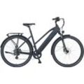 E-Bike PROPHETE "Entdecker 2.8" Gr. 50, schwarz (schwarz matt), E-Bikes, 50cm, 28 Zoll (71,12cm), Pedelec, Elektrofahrrad für Damen