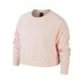 Sweatshirt NIKE "Große Größen" Gr. XXXL, rosa, Damen, Obermaterial: 54% Polyester, 46% Baumwolle, Sweatshirts Mit der Dri-FIT Technologie