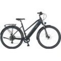 E-Bike PROPHETE "Entdecker 2.0" E-Bikes Gr. 50cm, 28 Zoll (71,12cm), schwarz Pedelec, Elektrofahrrad für Damen