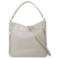 Henkeltasche CLUTY Gr. B/H/T: 35cm x 27cm x 9cm onesize, grau Damen Taschen echt Leder, Made in Italy