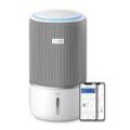 Kombigerät Luftbefeuchter und -reiniger PHILIPS "AC3420/10 PureProtect Water 3400 Series, HEPA- und Aktivkohlefilter", weiß (silber, arktisweiß), B:28,5cm H:28,5cm T:52cm, Luftreiniger, mit 300 m³/h CADR und 650 ml/h Befeuchtungsrate, WLAN, Air+ App