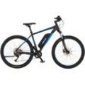 E-Bike FISCHER FAHRRAD "MONTIS 2.1 557" Gr. 48, schwarz (graphitschwarz), E-Bikes, 48cm, 27,5 Zoll (69,85cm), Pedelec, Elektrofahrrad für Damen u. Herren, MTB