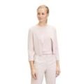 Strickjacke BETTY BARCLAY "Betty Barclay Feinstrick-Bolero unifarben" Gr. 46, rosa (altrosa) Damen Strickjacken Strick