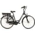 E-Bike VOGUE BIKE "Basic" Gr. 48, schwarz, E-Bikes, 48cm, 28 Zoll (71,12cm), Pedelec, Elektrofahrrad für Damen u. Herren