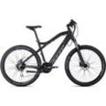 E-Bike ADORE "Enforce" Gr. 49, schwarz, E-Bikes, 49cm, 27,5 Zoll (69,85cm), Pedelec, Elektrofahrrad für Damen u. Herren, MTB