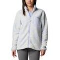 Fleecejacke COLUMBIA "West Bend™ Print Full Zip II" Gr. XS (32), weiß (snowdrift hi) Damen Jacken