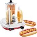 SALCO Hotdog-Maker "SHO-6", bunt (rot, silberfarben), B:33,5cm H:34cm T:36cm, Hot-Dog-Maker