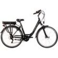 E-Bike ADORE "E-Active" Gr. 50, schwarz, E-Bikes, 50cm, 28 Zoll (71,12cm), Pedelec, Elektrofahrrad für Damen u. Herren