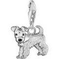 Charm-Einhänger THOMAS SABO "Hund, 0841-007-12", silber (silberfarben), Charms, Damen, Silber 925 (Sterlingsilber)