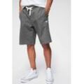 Sweatshorts OCEAN SPORTSWEAR "Athleisure Sweat Shorts - Relax Fit", Herren, Gr. XXL (60/62), N-Gr, grau (dunkelgrau, meliert), Sweatware, Obermaterial: 60% Baumwolle, 40% Polyester, meliert, casual, bequem kurz, Hosen, Elastischer Hosenbund mit Kordelzug