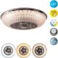 NÄVE LED Deckenleuchte "Viento Deckenventilator", transparent, Ø 55,00cm H: 20,00cm, Lampen, Deckenlampe, Ventilator, CCT, dimmbar, Fernbedienung, Batterien