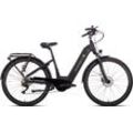 E-Bike SAXONETTE "Quantum Sport Wave" E-Bikes Gr. 50cm, 28 Zoll (71,12cm), schwarz Pedelec, Elektrofahrrad für Damen u. Herren