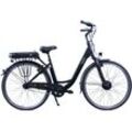 E-Bike HAWK BIKES "eCity Wave" Gr. 46, schwarz, E-Bikes, 46cm, 28 Zoll (71,12cm), Pedelec, Elektrofahrrad für Damen u. Herren