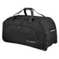 Reisetasche TRAVELITE "KICK OFF XL, 77 cm" Gr. B/H/T: 77cm x 41cm x 38cm, schwarz, Polyester, unifarben, Taschen, Duffle Bag Reisegepäck Sporttasche Reisebag mit Trolleyfunktion