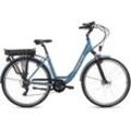 E-Bike HOLLANDIA "Lido" Gr. 49, blau (petrol), E-Bikes, 49cm, 28 Zoll (71,12cm), Pedelec, Elektrofahrrad für Damen u. Herren