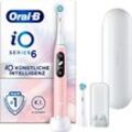 Elektrische Zahnbürste ORAL-B "iO Series 6", pink (pink sand), Elektrozahnbürsten, Magnet-Technologie, Display & Reiseetui