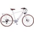 E-Bike EGO MOVEMENT "Classic 25 Cäsar Herren 54 cm Weiß 28"" E-Bikes Gr. 54cm, 28 Zoll (71,12cm), weiß Pedelec, Elektrofahrrad für Damen u. Herren