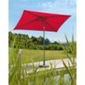 Sonnenschirm SCHNEIDER SCHIRME "Sevilla", rot, Obermaterial: 100% Polyester, Standschirme, Stahl/Polyester