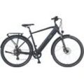 E-Bike PROPHETE "Entdecker 2.0" Gr. 54, schwarz, E-Bikes, 54cm, 28 Zoll (71,12cm), Pedelec, Elektrofahrrad für Herren