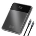 4SMARTS Powerbank "Enterprise Slim 20000mAh 122,5W" Akkumulatoren Gr. 3,7 V 20000 mAh, grau (spacegrau)