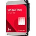 WESTERN DIGITAL HDD-NAS-Festplatte "Red Plus 2 TB", rot, 2 TB, Festplatten