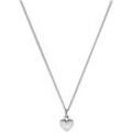 Kette mit Anhänger PURELEI "Schmuck Geschenk Heart Herz Charm Anhänger, 2116", silber (edelstahlfarben), Halsketten, Damen, Edelstahl, L: 55cm