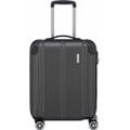 Hartschalen-Trolley TRAVELITE "CITY S" Gr. B/H/T: 40cm x 55cm x 20cm 40 l, grau (anthrazit), unifarben, Koffer, Handgepäck-Koffer Reisekoffer Hartschallenkoffer TSA Schloss