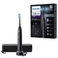 Elektrische Zahnbürste PHILIPS SONICARE "Series 7100 HX7421/01" Elektrozahnbürsten schwarz (.) mit visueller Andruckkontrolle, 7 Putzeinstellungen, inkl. Reiseetui