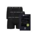 Slip LERROS "LERROS Boxershorts im 3er Pack" Gr. Normalgrößen, schwarz Herren Unterhosen