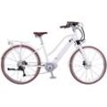 E-Bike EGO MOVEMENT "Classic 25 Cleopatra Trapez 45 cm Weiß 28"" Gr. 45, weiß, E-Bikes, 45cm, 28 Zoll (71,12cm), Pedelec, Elektrofahrrad für Damen u. Herren