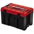 EINHELL Werkzeugkoffer "E-Case M", inkl. Koffer für universelle Aufbewahrung von Werkzeug und Zubehör, Aufbewahrungsboxen, rot (rot, schwarz)