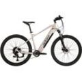 E-Bike ADORE "GV-650" Gr. 48, silber (brushed silber matt), E-Bikes, 48cm, 27,5 Zoll (69,85cm), Pedelec, Elektrofahrrad für Damen u. Herren, MTB