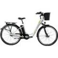 E-Bike ZÜNDAPP "Z510" E-Bikes Gr. 48cm, 28 Zoll (71,12cm), weiß (grün, weiß) Pedelec, Elektrofahrrad für Damen u. Herren