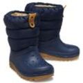 Winterboots CROCS "CLASSIC NEO PUFF BOOT K" Gr. 29, blau (navy), Kinder, Croslite, Nylon, Schuhe, Snowboots, Winterstiefel zum Schlupfen