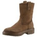 Stiefelette TAMARIS Gr. 36, braun (camel) Damen Schuhe Blockabsatz, Westernboots mit Ziernähten und seitlichen Laschen