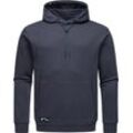 Kapuzenpullover RAGWEAR "Arrwen", Herren, Gr. L (52), blau (navy), Sweatware, Material: 70% Baumwolle, 30% Polyester, Basic, gerade hüftbedeckend, hoch geschlossener Ausschnitt, Langarm Ärmel ohne Ärmelschlitz Rippstrickbündchen krempelbar, Pullover, Gemütlicher Herren Hoodie mit verstellbarer Kapuze