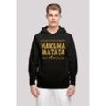 Kapuzenpullover F4NT4STIC "König der Löwen Hakuna Matata", Herren, Gr. L, schwarz, Obermaterial: 50% Baumwolle, 50% Polyester, casual, relaxed fit, Langarm, Pullover, Print