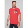 Poloshirt CAMP DAVID Gr. L, rot Herren Shirts aus Baumwolle