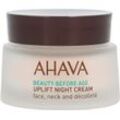 Nachtcreme AHAVA "Beauty Before Age Uplift Night Cream", transparent, Hautpflegemittel, 50 ml