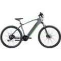 E-Bike ZÜNDAPP "Z808" Gr. 48, schwarz (schwarz, grün), E-Bikes, 48cm, 29 Zoll (73,66cm), Pedelec, Elektrofahrrad für Damen u. Herren, MTB